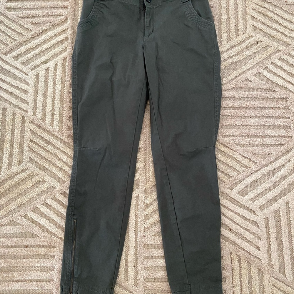 Athleta Olive Green Organic Cotton Women's Pants